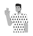 پیش‌نمایش فایل african-american-young-man-peace-fingers-10112801 از پک آواتارها چندقومیتی