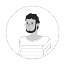 پیش‌نمایش فایل beard-eyeglasses-man-standing-10112884 از پک آواتارها چندقومیتی