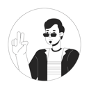 پیش‌نمایش فایل cool-sunglasses-man-peace-sign-hand-10112852 از پک آواتارها چندقومیتی