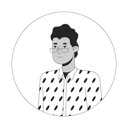 پیش‌نمایش فایل eyeglasses-indian-man-in-designer-shirt-10112894 از پک آواتارها چندقومیتی