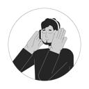 پیش‌نمایش فایل headphones-middle-eastern-guy-bearded-10112883 از پک آواتارها چندقومیتی