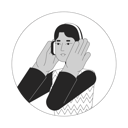 پیش‌نمایش فایل headphones-middle-eastern-woman-10112888 از پک آواتارها چندقومیتی
