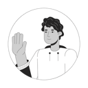 پیش‌نمایش فایل latino-young-man-saying-hello-10112871 از پک آواتارها چندقومیتی