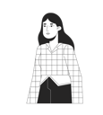 پیش‌نمایش فایل long-hair-caucasian-woman-posing-10112787 از پک آواتارها چندقومیتی