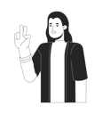 پیش‌نمایش فایل long-haired-asian-man-victory-sign-10112841 از پک آواتارها چندقومیتی