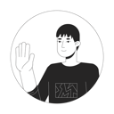 پیش‌نمایش فایل normal-japanese-guy-waving-shyly-10112901 از پک آواتارها چندقومیتی