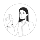 پیش‌نمایش فایل peace-sign-girl-asian-with-long-straight-hair-10112907 از پک آواتارها چندقومیتی
