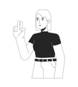 پیش‌نمایش فایل peace-sign-girl-european-10112785 از پک آواتارها چندقومیتی