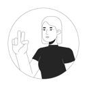 پیش‌نمایش فایل peace-sign-girl-european-10112857 از پک آواتارها چندقومیتی