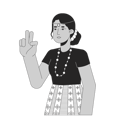 پیش‌نمایش فایل peace-sign-girl-with-indian-head-jewelry-10112836 از پک آواتارها چندقومیتی