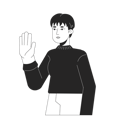 پیش‌نمایش فایل pixie-cut-korean-woman-waving-hand-10112845 از پک آواتارها چندقومیتی