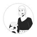 پیش‌نمایش فایل short-haired-caucasian-woman-petting-cat-head-10112860 از پک آواتارها چندقومیتی