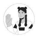 پیش‌نمایش فایل stylish-hispanic-girl-hello-wave-10112876 از پک آواتارها چندقومیتی