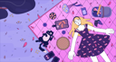 پیش‌نمایش فایل blanket-picnic-girl-cat-10196647 از پک والپیپر‌ها لوفای