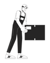 پیش‌نمایش فایل delivery-man-putting-down-box-10312413 از پک خانه اسباب‌کشی بسته‌بندی