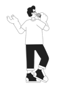 پیش‌نمایش فایل hispanic-adult-man-speaking-into-microphone-10330887 از پک ارائه و کنفرانس