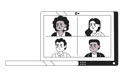 پیش‌نمایش فایل laptop-with-group-video-call-10330898 از پک ارائه و کنفرانس