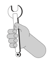 پیش‌نمایش فایل hand-holding-wrench-10342154 از پک پیمانکاران سازندگان