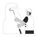 پیش‌نمایش فایل hispanic-construction-worker-painting-walls-10342147 از پک پیمانکاران سازندگان