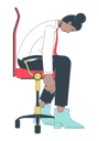 پیش‌نمایش فایل black-female-employee-falling-asleep-on-office-chair-10368071 از پک روند ترک کار آرام در محیط کار