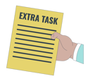 پیش‌نمایش فایل giving-extra-task-10368060 از پک روند ترک کار آرام در محیط کار