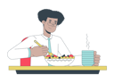 پیش‌نمایش فایل hispanic-white-collar-worker-eating-salad-10368073 از پک روند ترک کار آرام در محیط کار