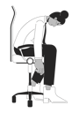 پیش‌نمایش فایل black-female-employee-falling-asleep-on-office-chair-10368123 از پک روند ترک کار آرام در محیط کار