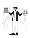 پیش‌نمایش فایل busy-workaholic-hispanic-man-holding-papers-10368107 از پک روند ترک کار آرام در محیط کار