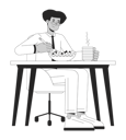 پیش‌نمایش فایل latino-man-employee-eating-healthy-food-10368124 از پک روند ترک کار آرام در محیط کار