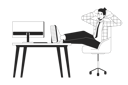 پیش‌نمایش فایل male-office-worker-sitting-with-legs-on-table-10368086 از پک روند ترک کار آرام در محیط کار
