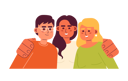 پیش‌نمایش فایل diverse-group-of-people-embracing-10367064 از پک زمان گذراندن با دوستان