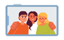 پیش‌نمایش فایل friends-group-photo-on-phone-10367066 از پک زمان گذراندن با دوستان
