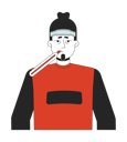 پیش‌نمایش فایل european-sick-man-with-thermometer-in-mouth-10396150 از پک درمان آنفلوآنزا فصلی