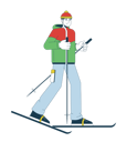 پیش‌نمایش فایل asian-young-adult-man-skier-using-ski-poles-10460046 از پک ورزش‌های زمستانی