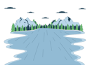 پیش‌نمایش فایل lake-forest-mountains-10460054 از پک ورزش‌های زمستانی