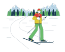 پیش‌نمایش فایل asian-male-skier-10460017 از پک فعالیت‌ها ورزش‌های زمستانی