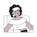 پیش‌نمایش فایل african-american-sweaty-woman-with-wet-towel-10477894 از پک هشدار گرما افراطی
