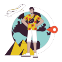 پیش‌نمایش فایل egypt-tourist-hawaiian-shirt-man-10478446 از پک سفر بین‌المللی