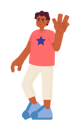 پیش‌نمایش فایل african-american-boy-with-peace-fingers-10485324 از پک روز استقلال در آمریکا