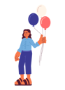 پیش‌نمایش فایل arabic-young-woman-holding-red-white-and-blue-balloons-10485315 از پک روز استقلال در آمریکا