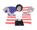 پیش‌نمایش فایل african-american-smiling-man-sitting-leisurely-10485340 از پک روز استقلال در آمریکا