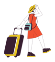پیش‌نمایش فایل hat-young-woman-travelling-with-suitcase-10479427 از پک تنهایی سفر