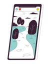 پیش‌نمایش فایل mobile-phone-landscape-10479428 از پک تنهایی سفر