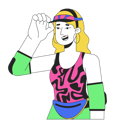 پیش‌نمایش فایل 80s-roller-skater-girl-blonde-10516838 از پک افراد دهه ۱۹۸۰ نوستالژیک