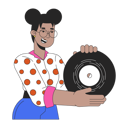 پیش‌نمایش فایل african-american-girl-showing-vinyl-record-10516814 از پک افراد دهه ۱۹۸۰ نوستالژیک