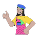 پیش‌نمایش فایل arab-funky-girl-showing-thumb-up-10516815 از پک افراد دهه ۱۹۸۰ نوستالژیک