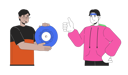 پیش‌نمایش فایل best-friends-male-retro-enthusiasts-diverse-10516812 از پک افراد دهه ۱۹۸۰ نوستالژیک
