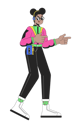پیش‌نمایش فایل african-american-girl-90s-fingers-pointing-cool-10516552 از پک متنوع افراد دهه ۸۰