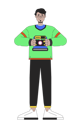پیش‌نمایش فایل cheerful-arab-man-holding-retro-camera-10516561 از پک متنوع افراد دهه ۸۰