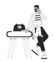پیش‌نمایش فایل african-american-man-holding-telephone-receiver-10516606 از پک متنوع افراد دهه ۸۰